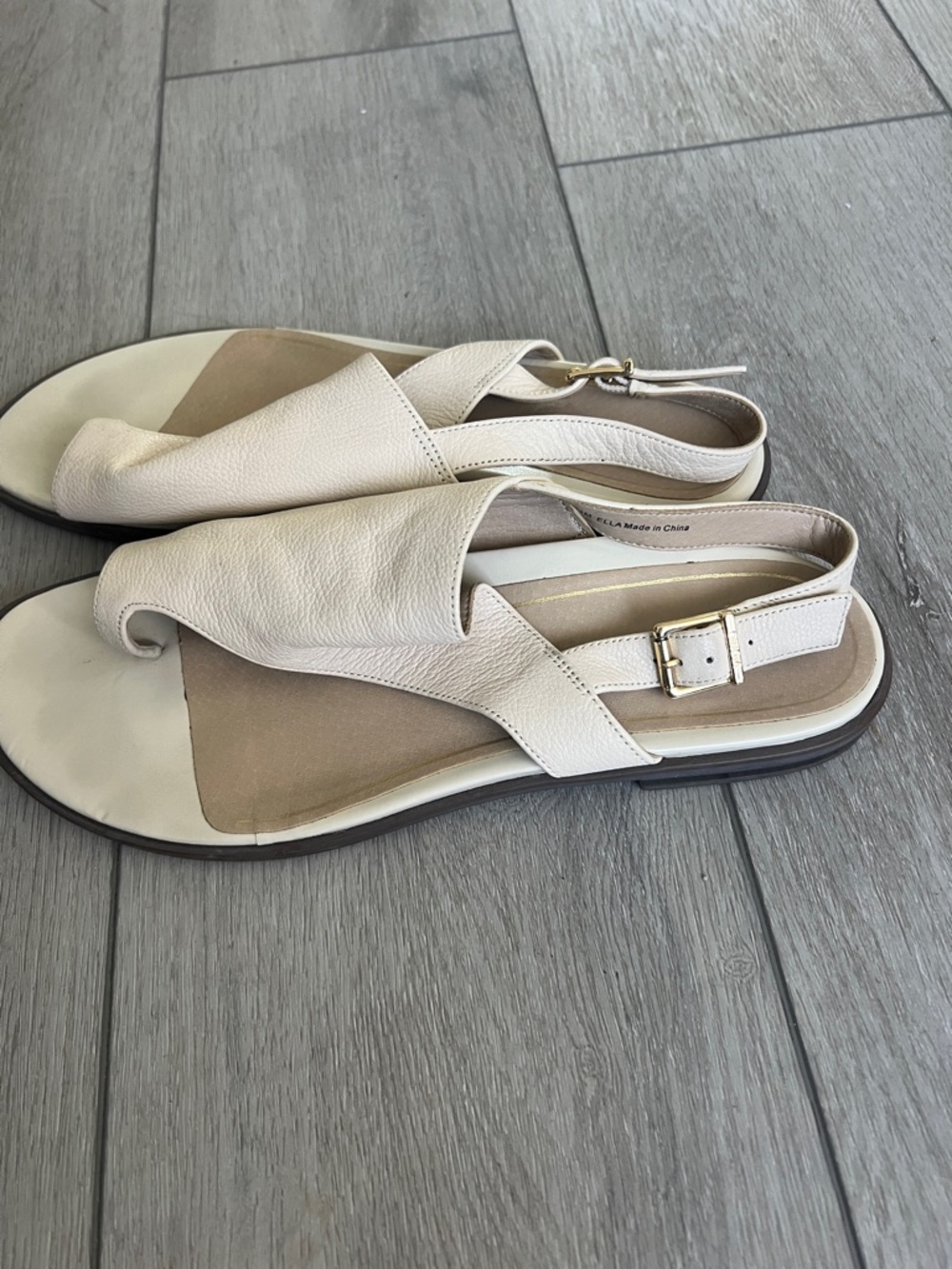 Vionic Ella Cream Leather Slingback comfort support Sandals size 11 - Picture 8 of 9